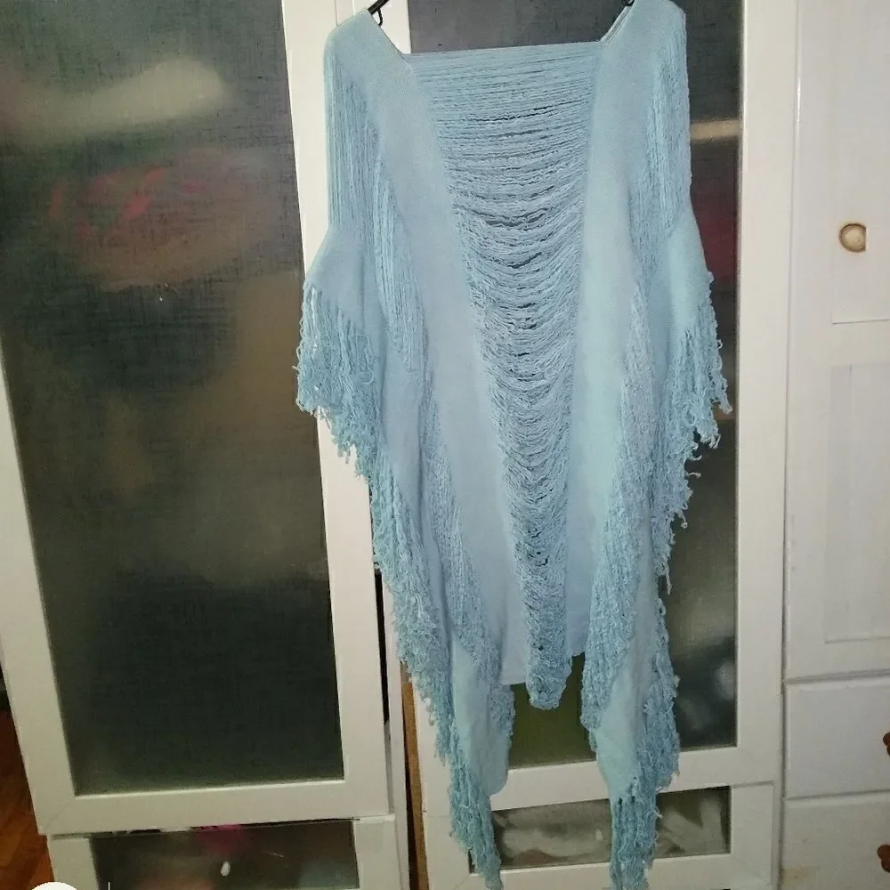 Beach cover BOHO baby blue